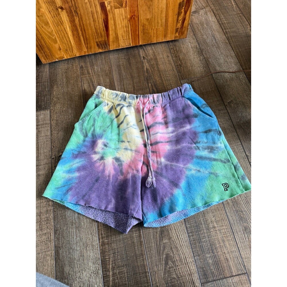 Victoria’s Secret PINK Relaxed Fleece Lounge Shorts Sz. M Tie Dye